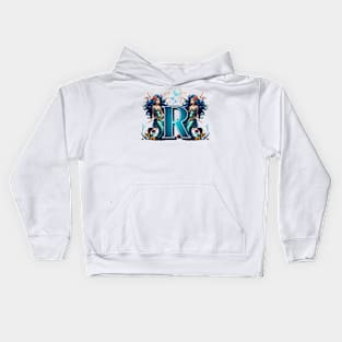 Mermaid Alphabet The Letter R Kids Hoodie